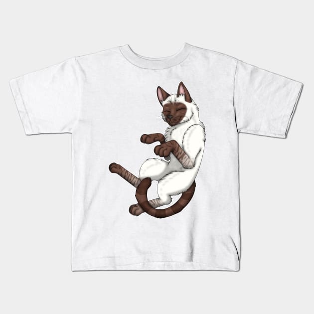 Chocolate Lynx Point Shorthair Kids T-Shirt by spyroid101